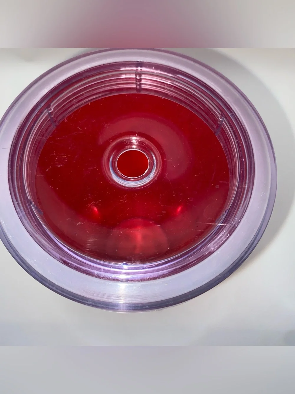 Aladdin To Go Tumbler Cup Red Clear Lid 20oz